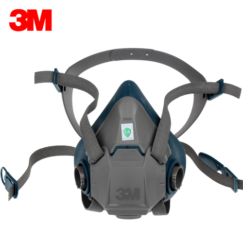 ★3M 6502QR半面罩硅胶防毒面具防护喷漆面罩防毒口罩 半面具