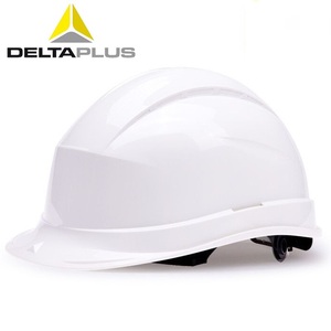 ★代尔塔102022工地建筑施工防护头盔工程电力耐高温白色安全帽印字