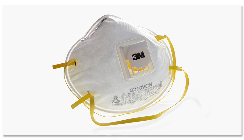 3m 8210vcn防尘防细菌防颗粒物专业粉尘n95头戴式带呼吸阀电焊口罩