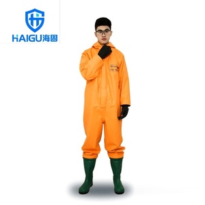HAIGU海固HG-1WP橙色半封闭轻型防化服 外置一级连体防化服