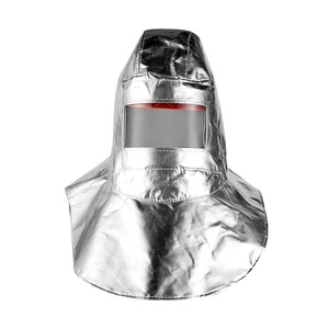 铝箔防火隔热头套耐高温辐射热1000度配帽一体式防护面罩