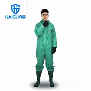 HAIGU海固HG-1绿色P半封闭轻型防化服 外置一级连体防化服